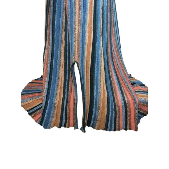 Peruvian connection Large multi striped knit maxi boho langenlook dress - Picture 8 of 14